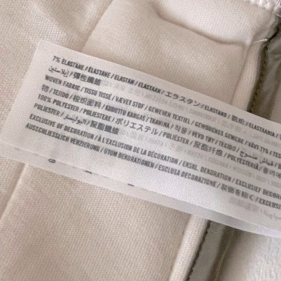 Abercrombie & Fitch Fleece Sherpa Bomber Jacket Women M Crop Full Zip White - Picture 9 of 15